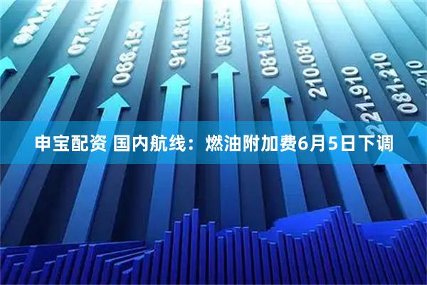 申宝配资 国内航线：燃油附加费6月5日下调